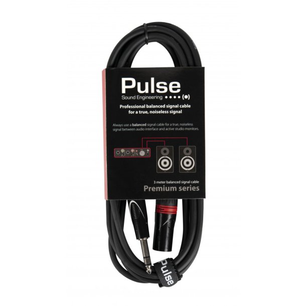 Pulse 6.3 mm Stereo Jack - XLR Male - 3m